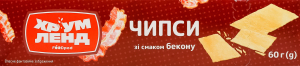 Чипси Хрум Ленд зі смаком бекону