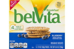 Nabisco belVita Breakfast Biscuits Blueberry - 5 CT