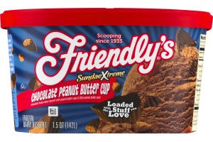 Friendly's SundaeXtreme Frozen Dairy Dessert Chocolate Peanut Butter Cup