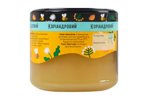 Мед натуральный цветочный монофлорный кориандровый Лавка традицій в/с с/б 370г