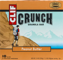 Clif Crunch Granola Bar Peanut Butter Bars - 10 CT