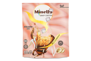 Кава Rum мелена смажена без кофеїну 10г в дріпах Minelly
