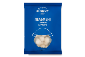 Пельмени замороженные с курицей и грибами Makey м/у 600г
