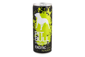 Напиток энергетический безалкогольный сильногазированный Exotic Pit Bull ж/б 250мл