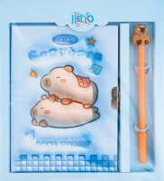 Блокнот ZiBi KL Capybara замок+ручк 203х225 50арк