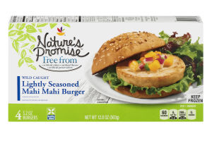 Nature's Promise Wild Caught Lightly Seasoned Mahi Mahi Burger - 4 CT