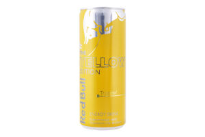 Напиток энергетический безалкогольный сильногазированный Tropical The Yellow Edition Red Bull ж/б 250мл