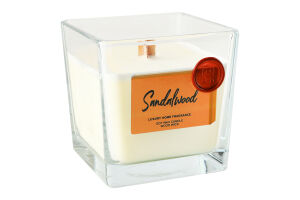 Свічка ароматична Sandalwood соєвий віск скло 10*10см Пако ІФ