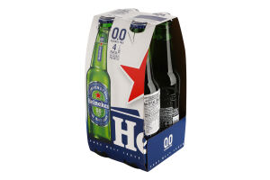 Пиво спеціальне 4х330мл 0% безалкогольне світле фільтроване пастеризоване Heineken пл