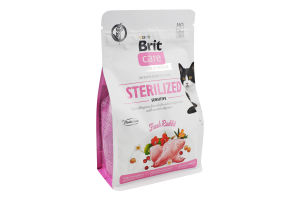 Корм сухой для взрослых котов гипоаллергенный Fresh Rabbit Sterilized Sensitive Care Brit м/у 400г