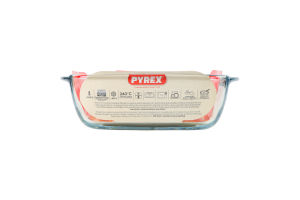 Форма скляна квадратна 1л 20x17х6см №211В100/7940 Air fryer Pyrex 1шт