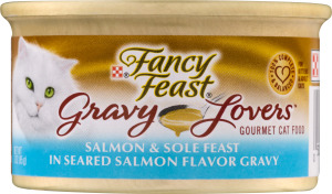 Fancy Feast Gravy Lovers Salmon & Sole Feast Gourmet Cat Food