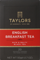 Чай черный Английский завтрак Taylors of Harrogate к/у 20шт