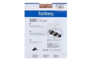 Колготки женские Fantasy Velour 100den 3 visone