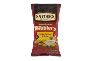 Snyder's of Hanover Seasoned Sourdough Nibblers Honey Mustard & Onion Flavored Sourdough Pretzels
