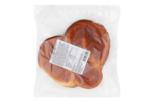 Булочка Плюшка з заварним кремом та родзинками 250г плівка Міра 22