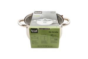 Каструля 3,4л з скляною кришкою 20см 26-238-125 Krauff