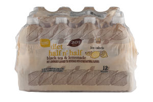 Smart Sense Diet Half n' Half Black Tea & Lemonade Bottles - 12 CT