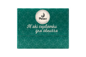 Серветки косметичні білі 2шари 20*20см 200шт коробка в асортименті Parus