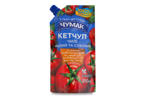Кетчуп пастеризованный Чили Чумак д/п 250г