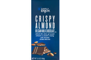 Simply Enjoy Crispy Almond Belgian Milk Chocolate