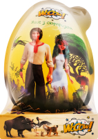 Яйце пластикове для дівчинки та хлопчика з цукерками та сюрпризом Лісова пісня Мавка Wooow м/у 60г