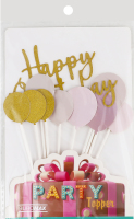 Набір топерів Buromax Happy Birthday 11х7см 10шт