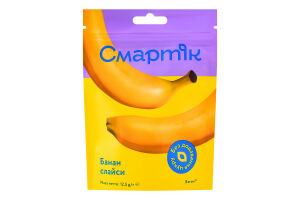 Банан сублімований слайси Смартік д/п 12.5г