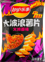 Чипси Lay's картопляні смак гарячої курки-локшини