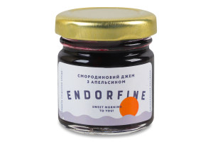 Джем черносмородиновый с апельсином Endorfine с/б 44г