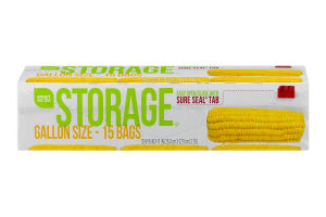 Smart Sense Storage Bags Gallon Size - 15 CT