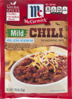 McCormick Chili 30% Less Sodium Seasoning Mix Mild