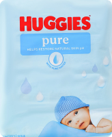 Салфетки влажные для детей Pure Huggies 4х56шт