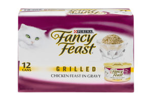Purina Fancy Feast Chicken Feast in Gravy Grilled Gourmet Cat Food - 12 CT