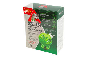 Комплект Прилад електричний для боротьби з комахами Рідина для фумігатора 30 + 15 ночей 30.6мл Irex 2шт