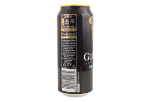 Пиво 0.44л 4.2% темное пастеризованное Draught Guinness ж/б