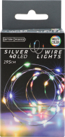 Гірлянда новорічна різнокольорова ЛЕД на батарейках 40ламп 2+0,1м AX9732020