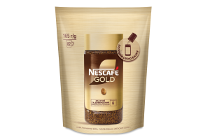 Кава розчинна сублімована Gold Nescafe д/п 165г