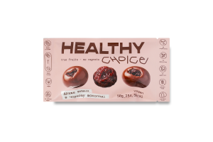Драже вишня натурально сушена в чорному шоколаді Healthy Choice м/у 50г