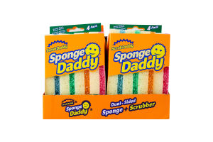 Губка двостороння Sponge Daddy Scrub Daddy 4шт