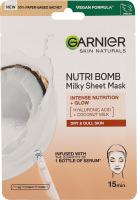 Маска д/обличчя Скін Нейчералз Нутрі Бомба з кокосовим молоком тканинна 28г Гарньє