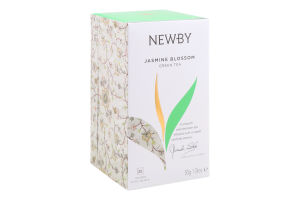 Чай зелений дрібнолистовий ароматизований Jasmine Blossom Newby в/с к/у 25х2г