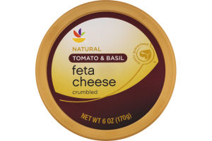 Ahold Feta Cheese Tomato & Basil Crumbled