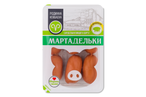 Сардельки вареные из мяса птицы Мартадельки Родинна ковбаска в/с кг