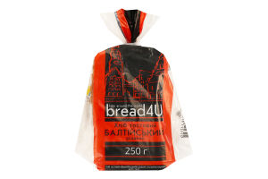 Хлеб половинка в нарезке тостовый Балтийский Bread4U м/у 250г