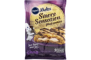 Pillsbury Melts S'More Sensation Filled Cookies - 9 CT