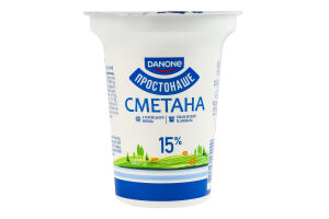 Сметана 15% Простонаше ст 300г