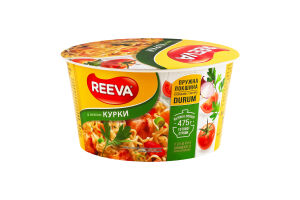 Лапша быстрого приготовления со вкусом курицы Reeva ст 75г
