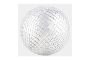 Прикраса ялинкова Дискокуля срібляста 15см