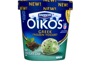 Dannon Oikos Greek Frozen Yogurt Mint Chocolate Chip